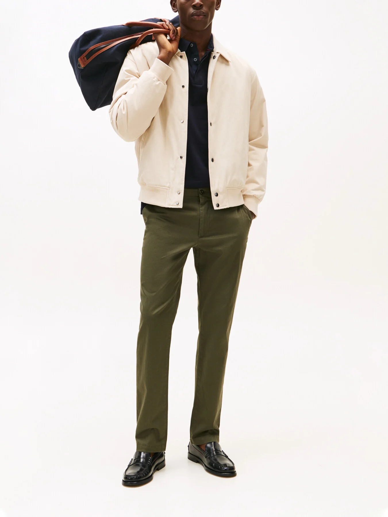 Denton Stretch Structured Chino Trousers - Image 4