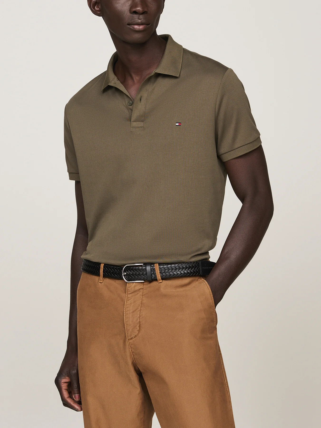 Regular Flag Embroidery Polo Shirt - Image 2