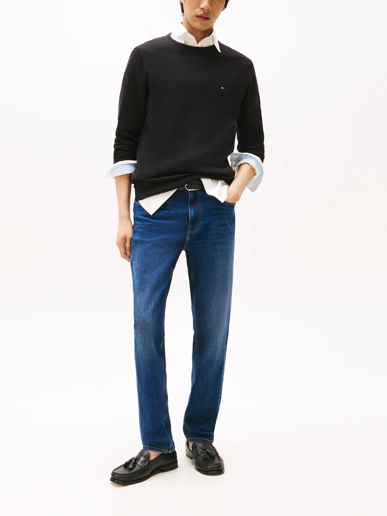 Essential Cotton Crew Neck Jumper - Image 4
