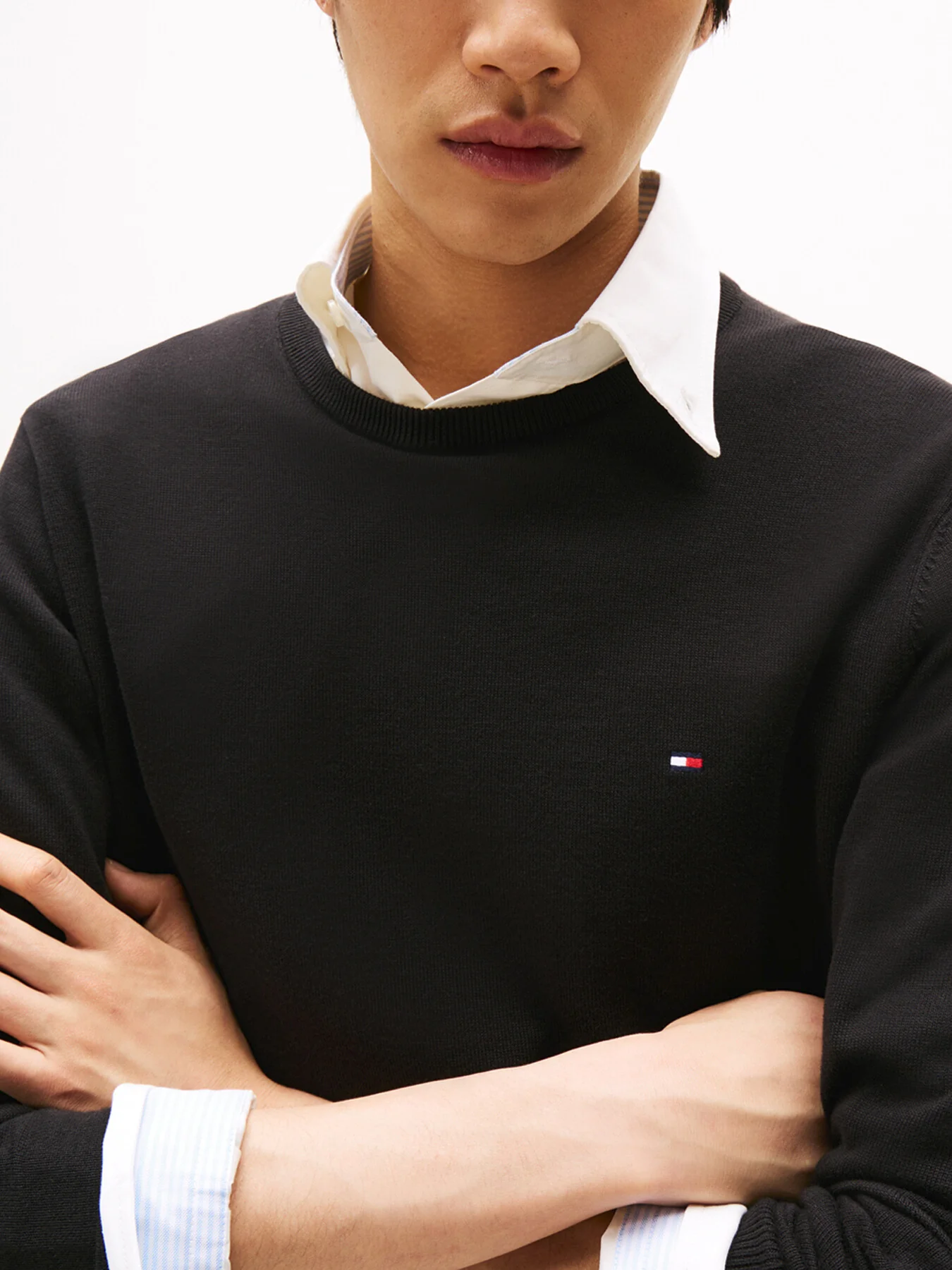 Essential Cotton Crew Neck Jumper - Image 5