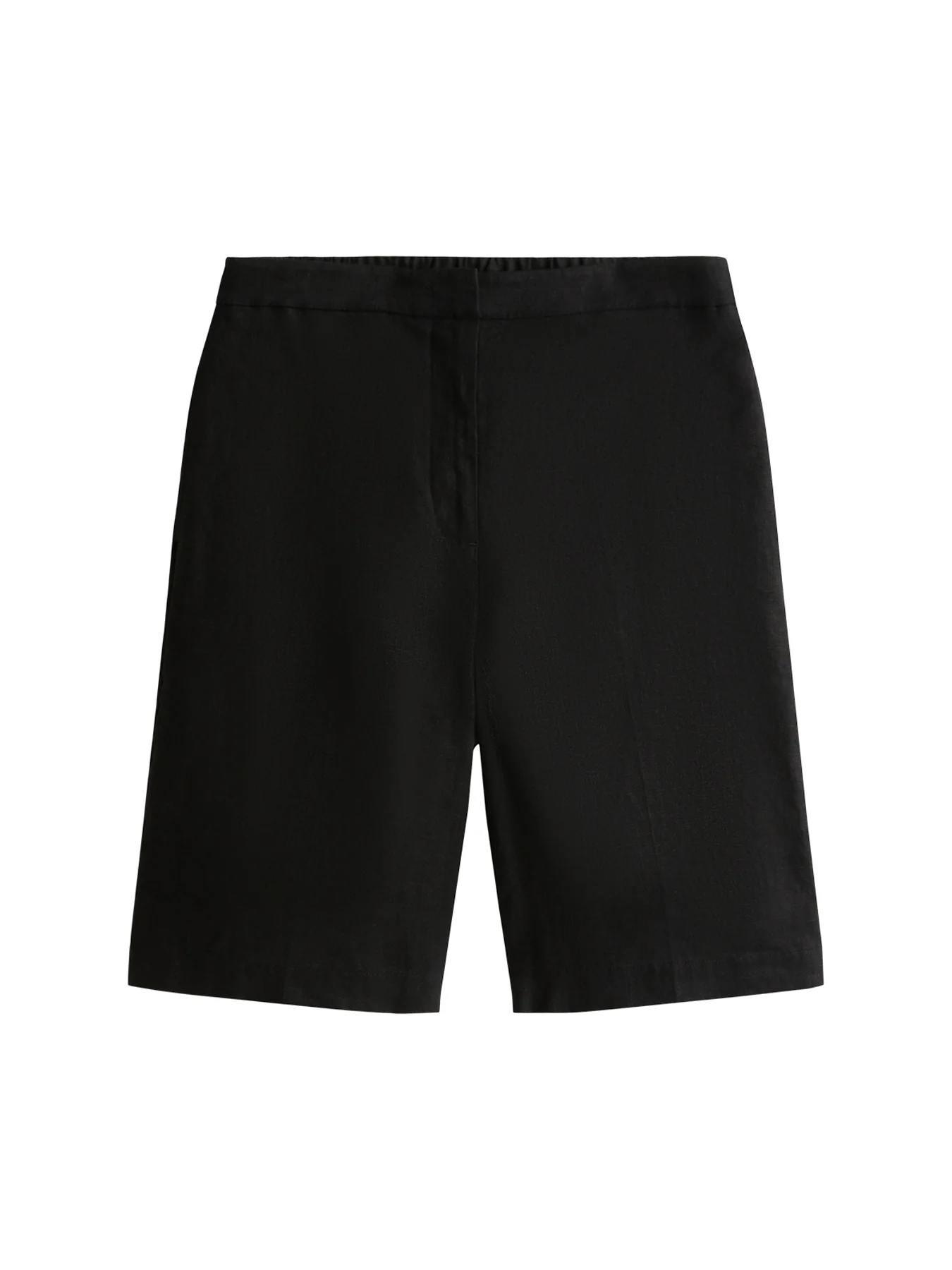 Linen Blend Slim Tailored Shorts