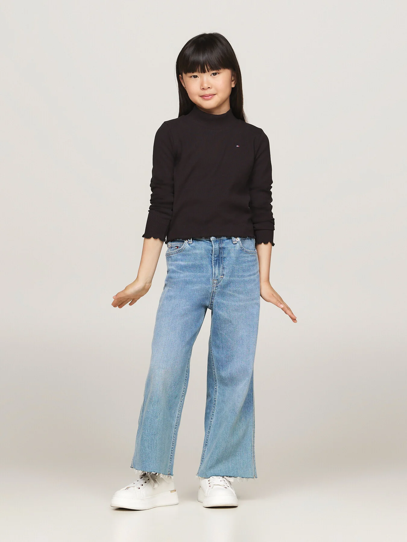 Mock Turtleneck Stripe Extra Slim Top - Image 3