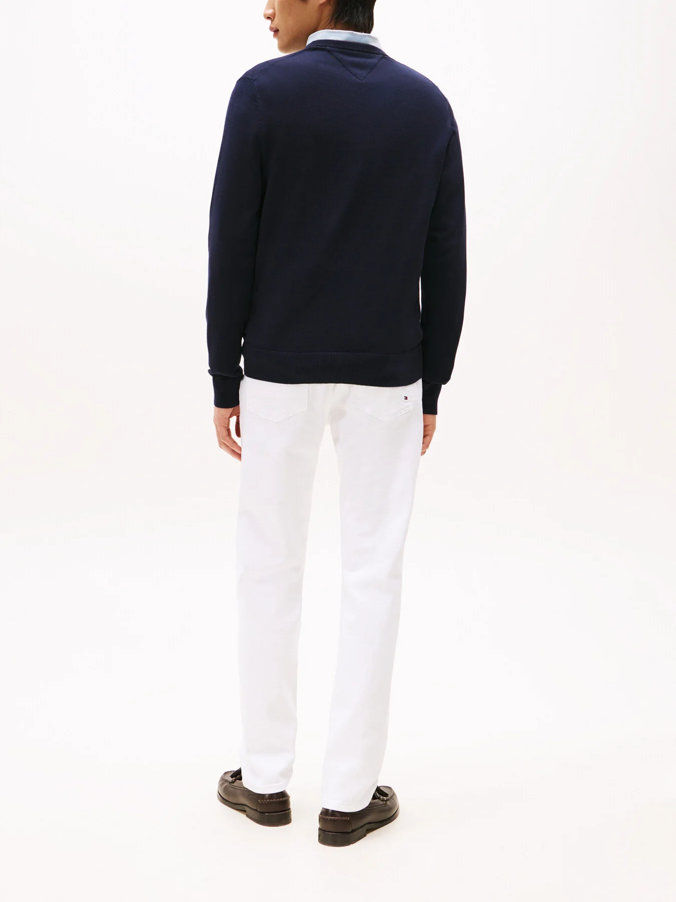 Essential Cotton Crew Neck Jumper - Image 3
