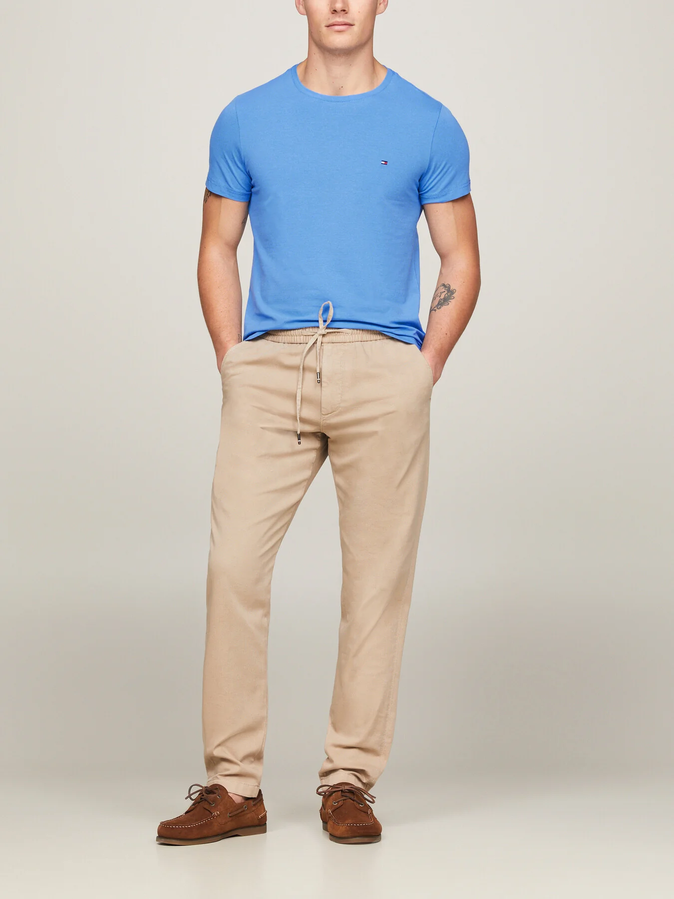 Flag Embroidery Extra Slim Fit T-Shirt - Image 4