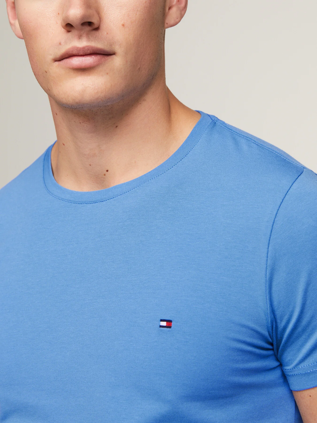 Flag Embroidery Extra Slim Fit T-Shirt - Image 5