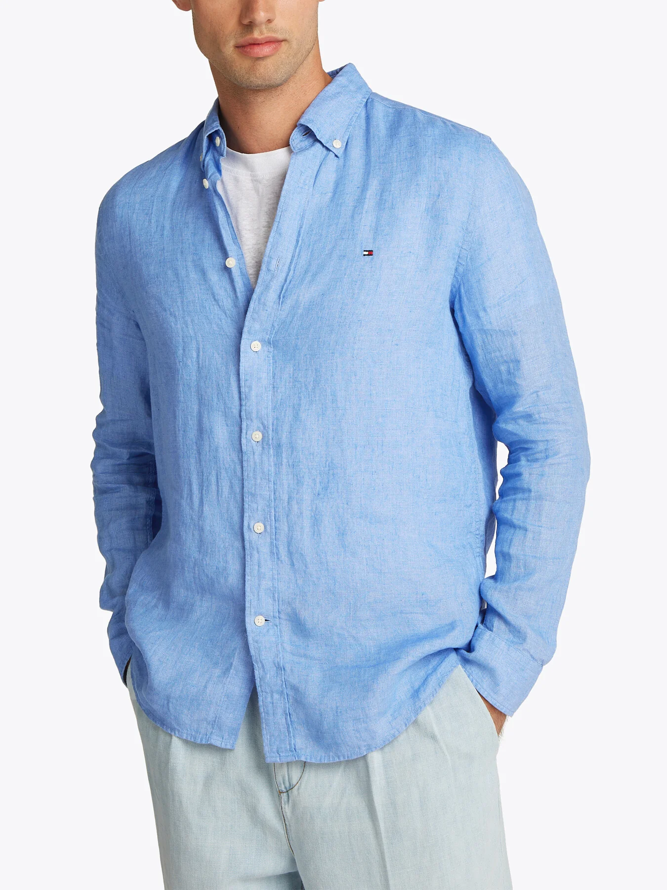 Regular Fit Pure Linen Shirt - Image 2