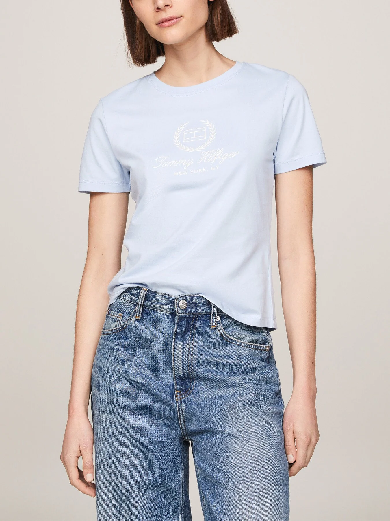 Crew Neck Logo Slim Fit T-Shirt - Image 2