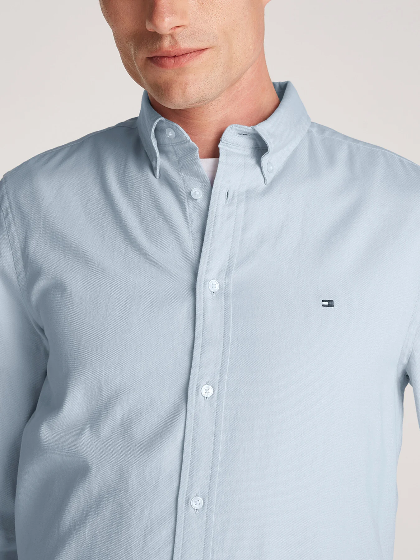 Slim Flex Cotton Dobby Shirt - Image 3