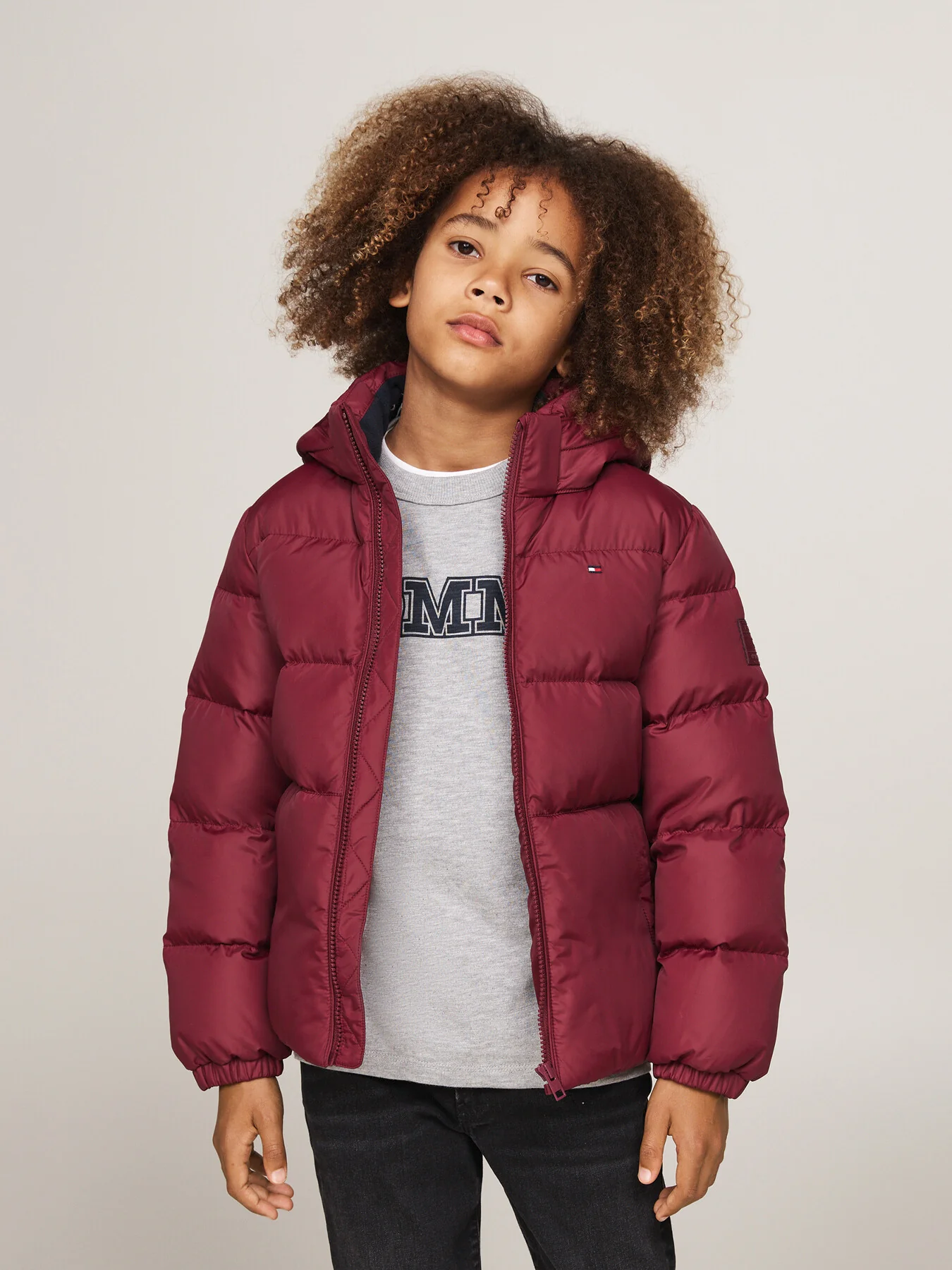 Down-Filled Hooded Relaxed Puffer Jacket - Image 2