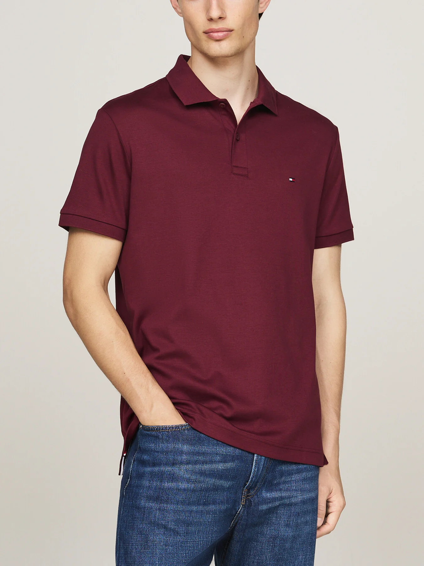 Regular Flag Embroidery Polo Shirt - Image 2