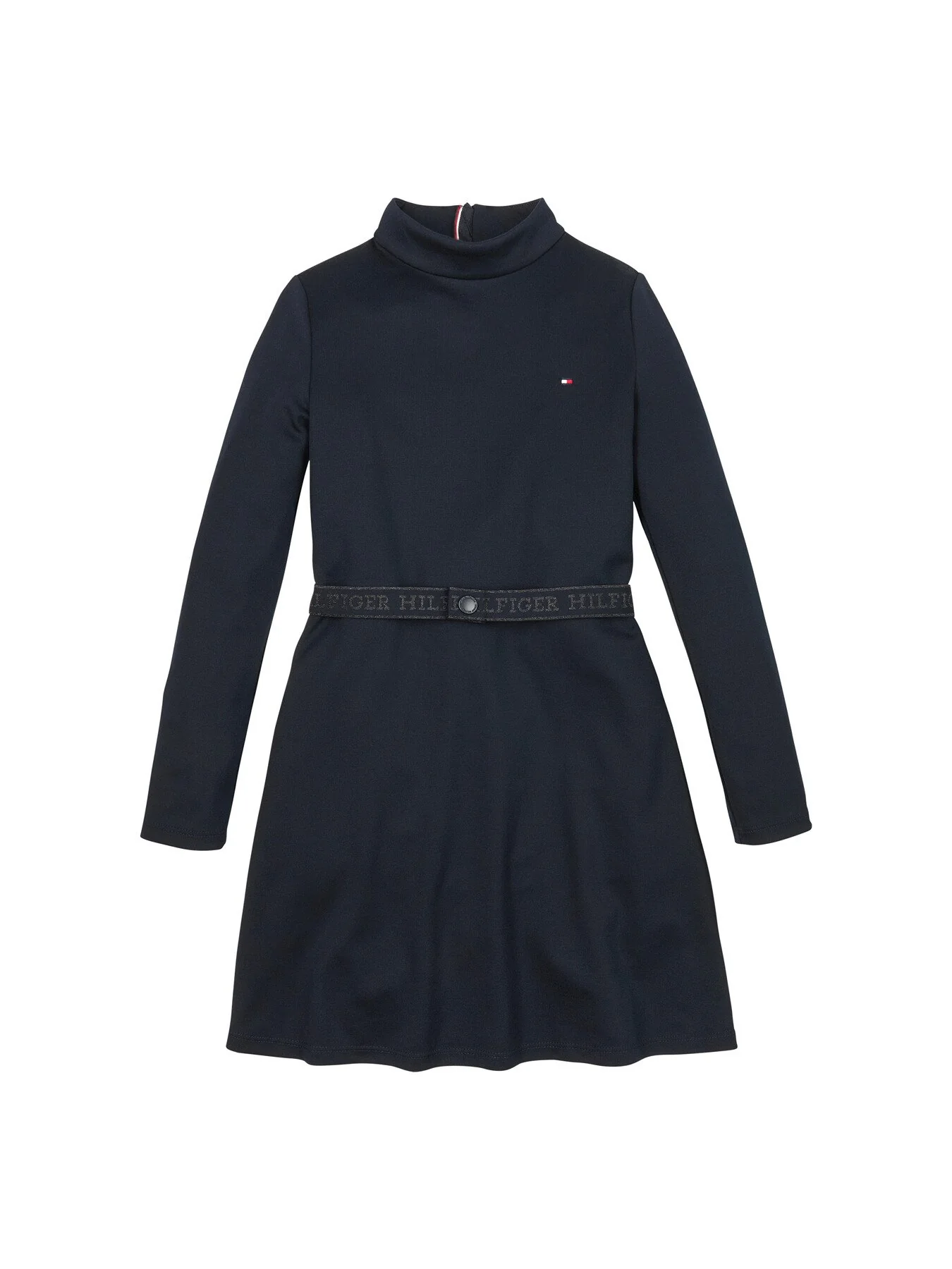 Belted Long Sleeve Extra Slim Dress - Image 5