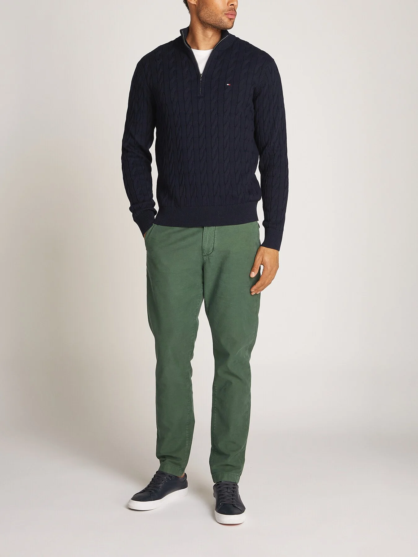 Cable Knit Half-Zip Jumper - Image 3