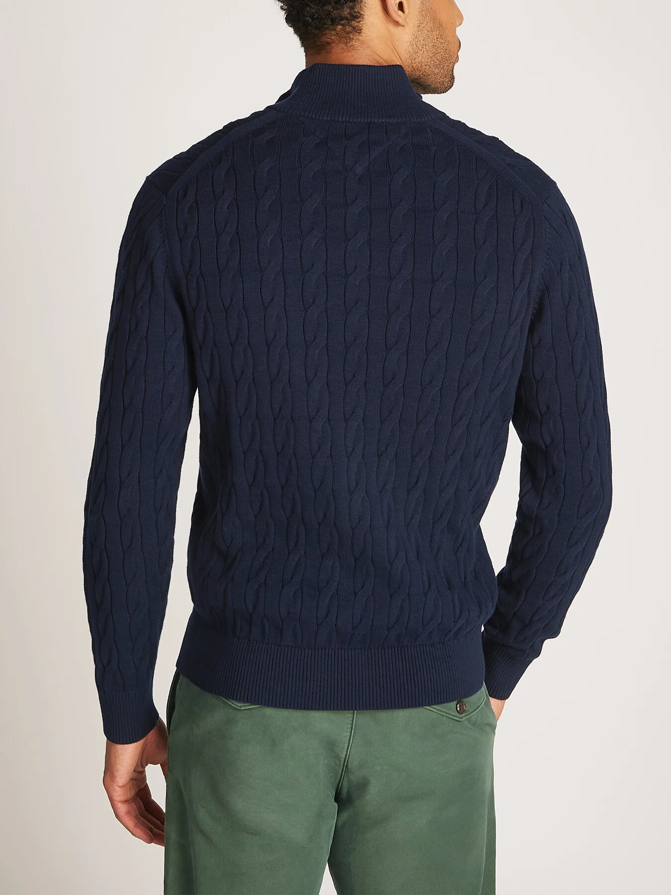 Cable Knit Half-Zip Jumper - Image 5