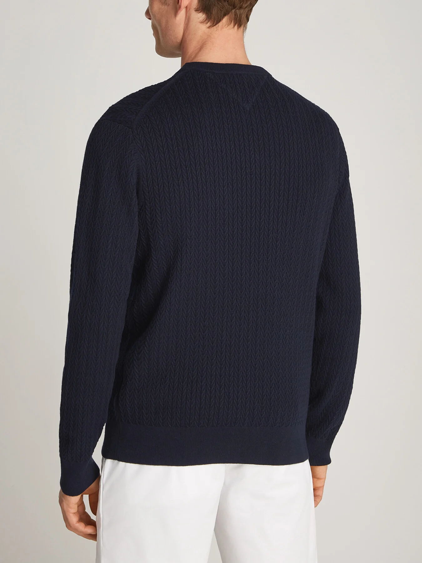 Herringbone Crew Neck Sweater - Image 4