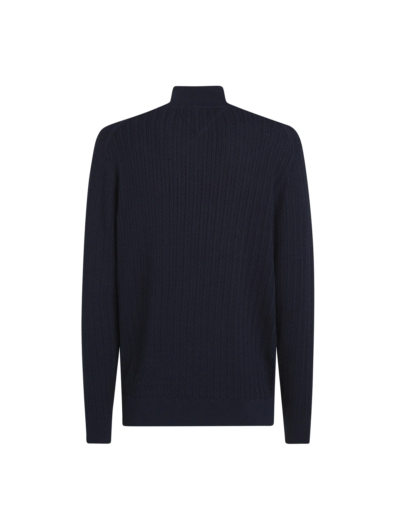 Herringbone Zip Mock Neck Sweater - Image 6