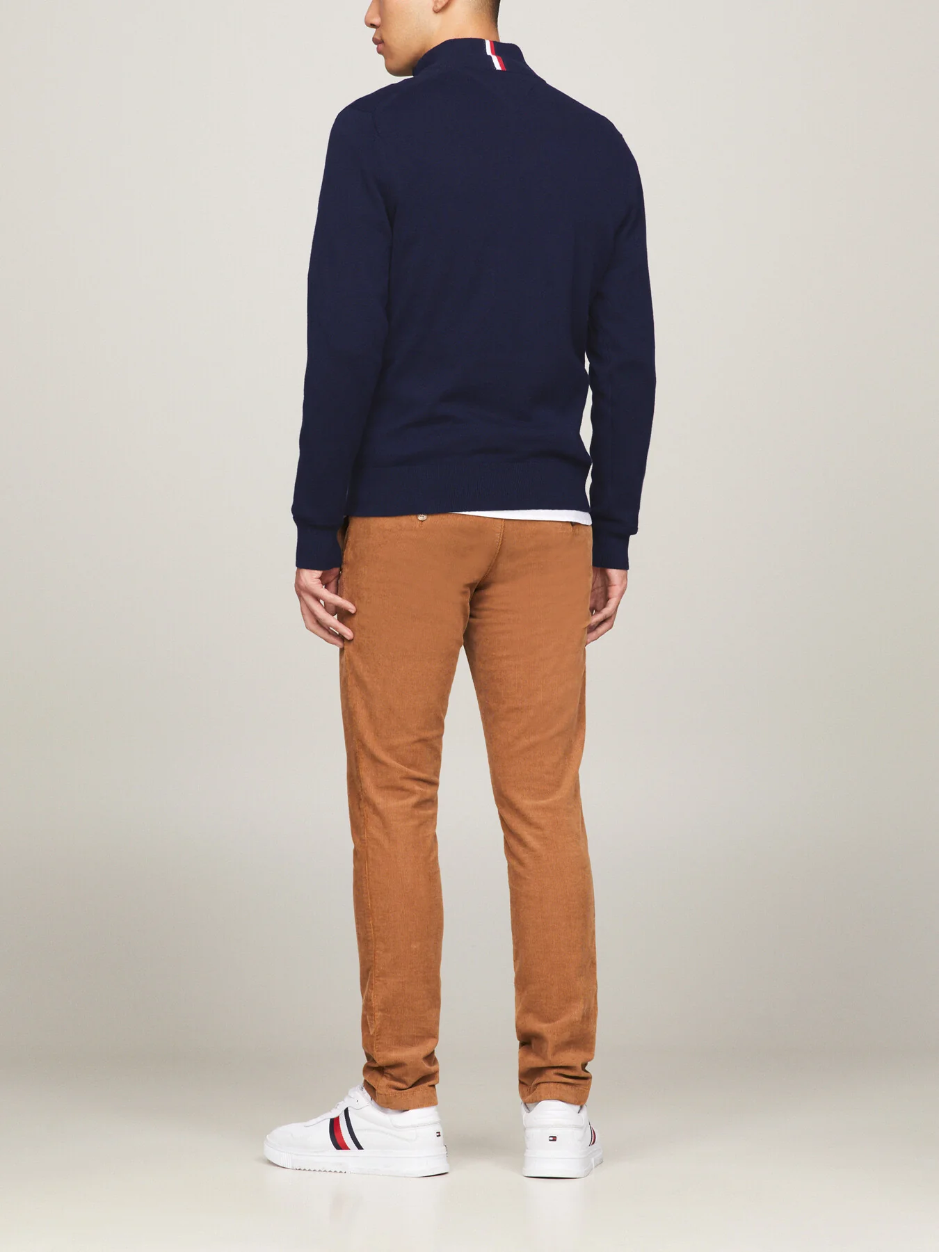 Pima Cashmere Blend Zip Sweater - Image 3