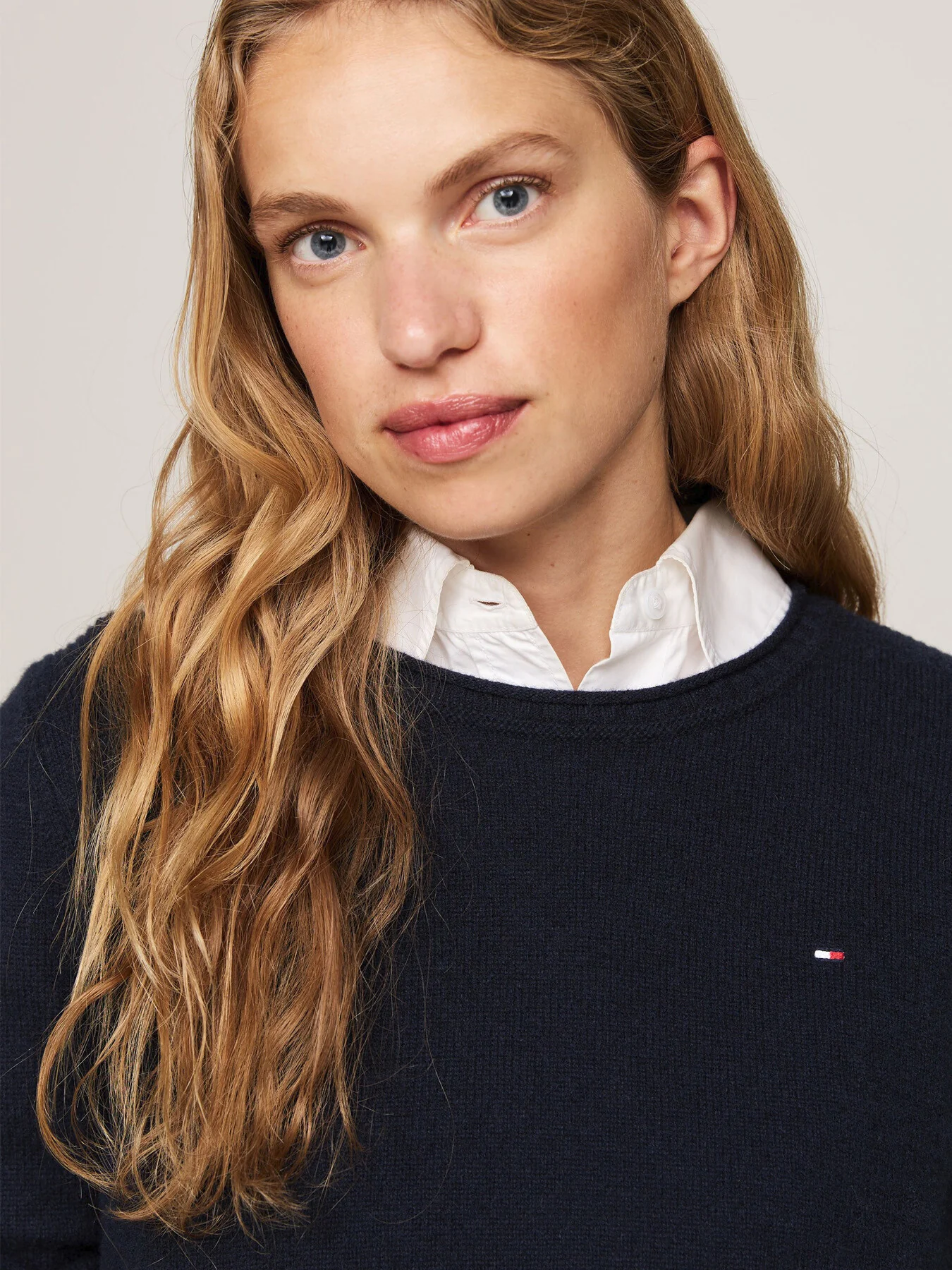 Pure Wool Crew Neck Jumper - Image 4