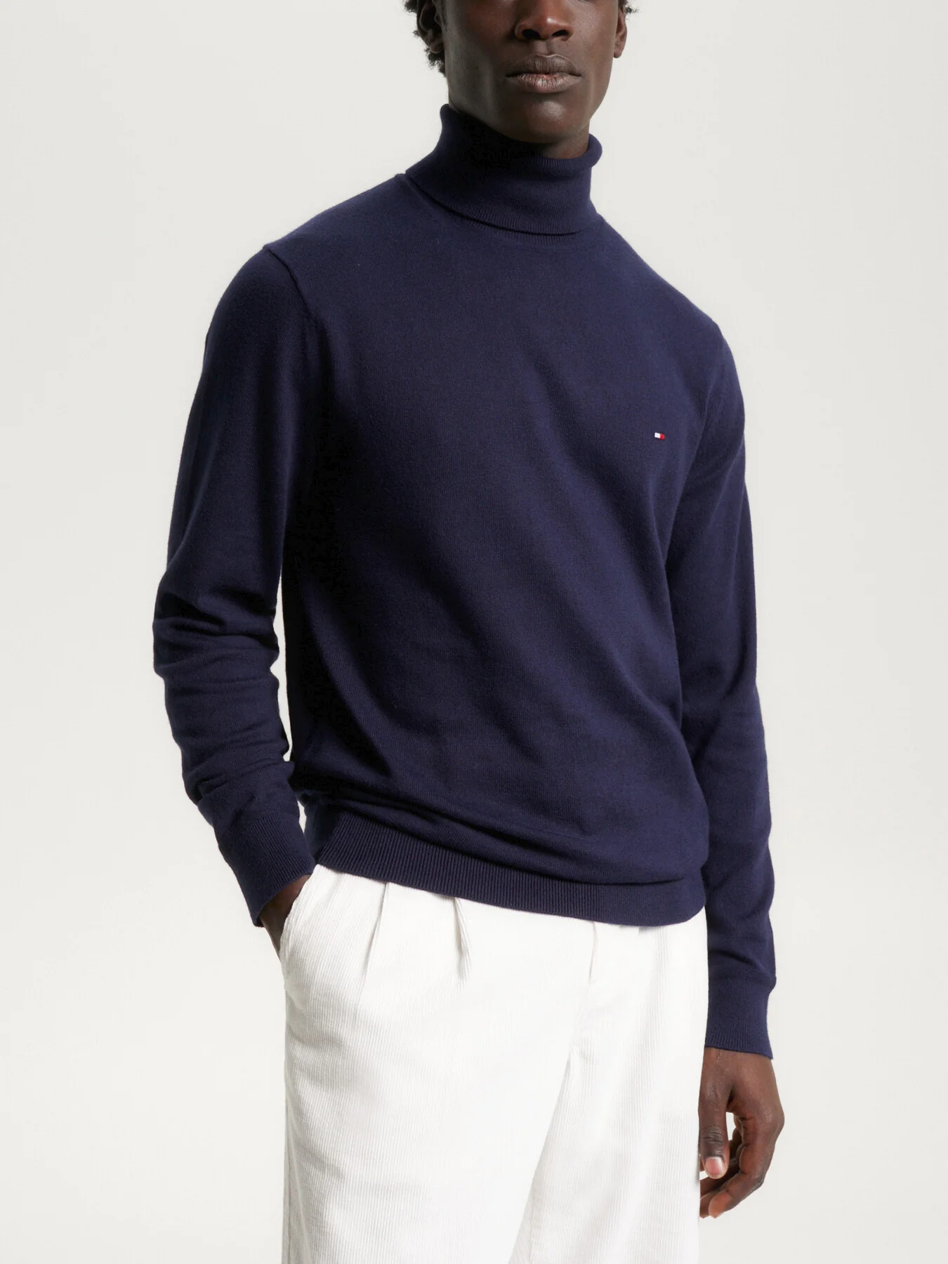 Roll Neck Jumper with Cashmere - Image 2
