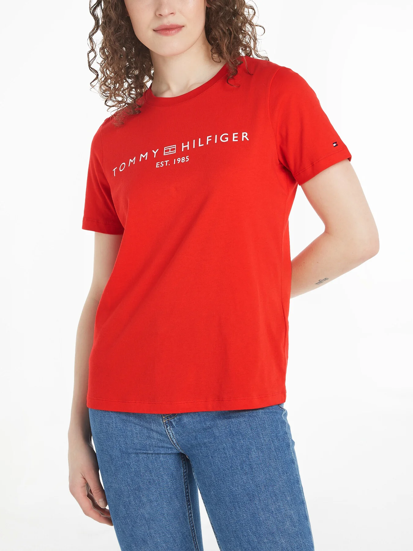 Curve Signature Logo Flag T-Shirt - Image 6