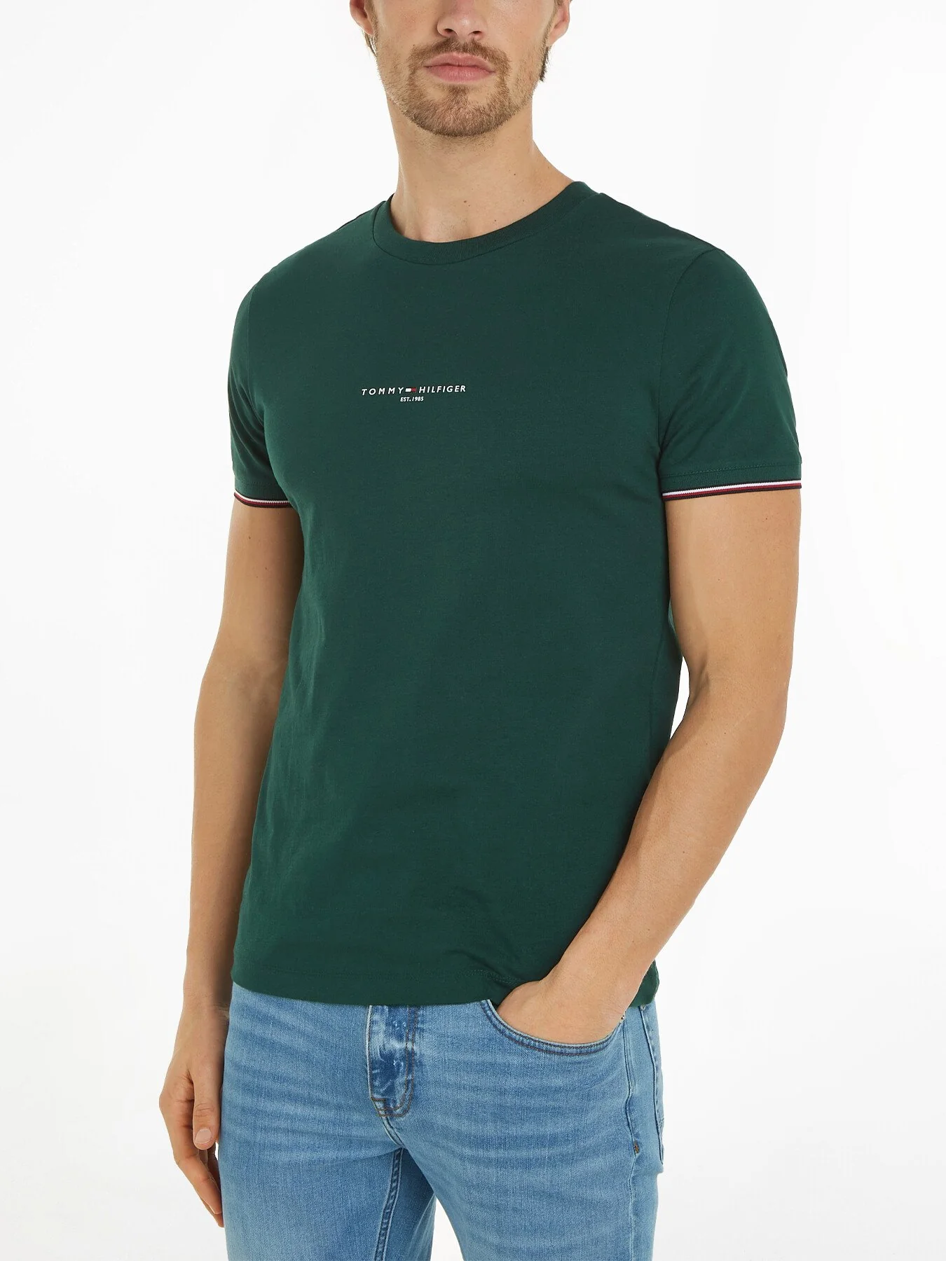 Tipped Logo Slim Fit T-Shirt - Image 4