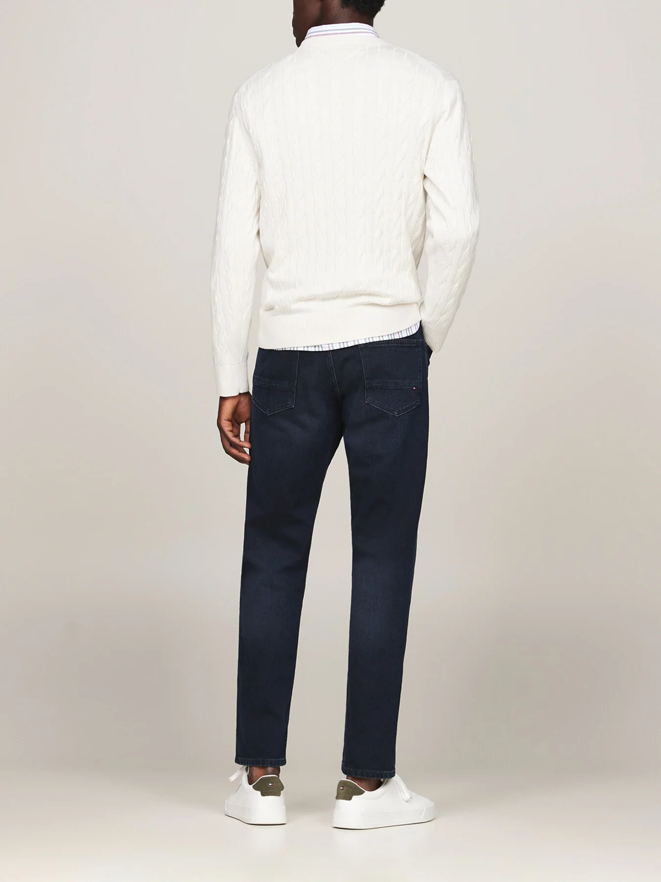 Cable Knit Crew Neck Jumper - Image 4