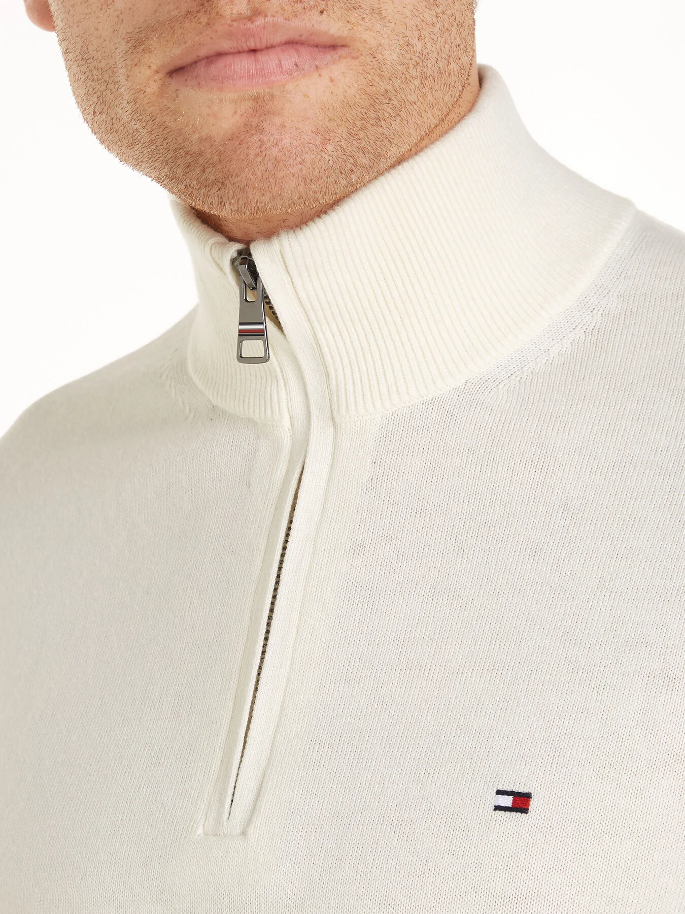 Half-Zip Jumper with Cashmere - Image 2