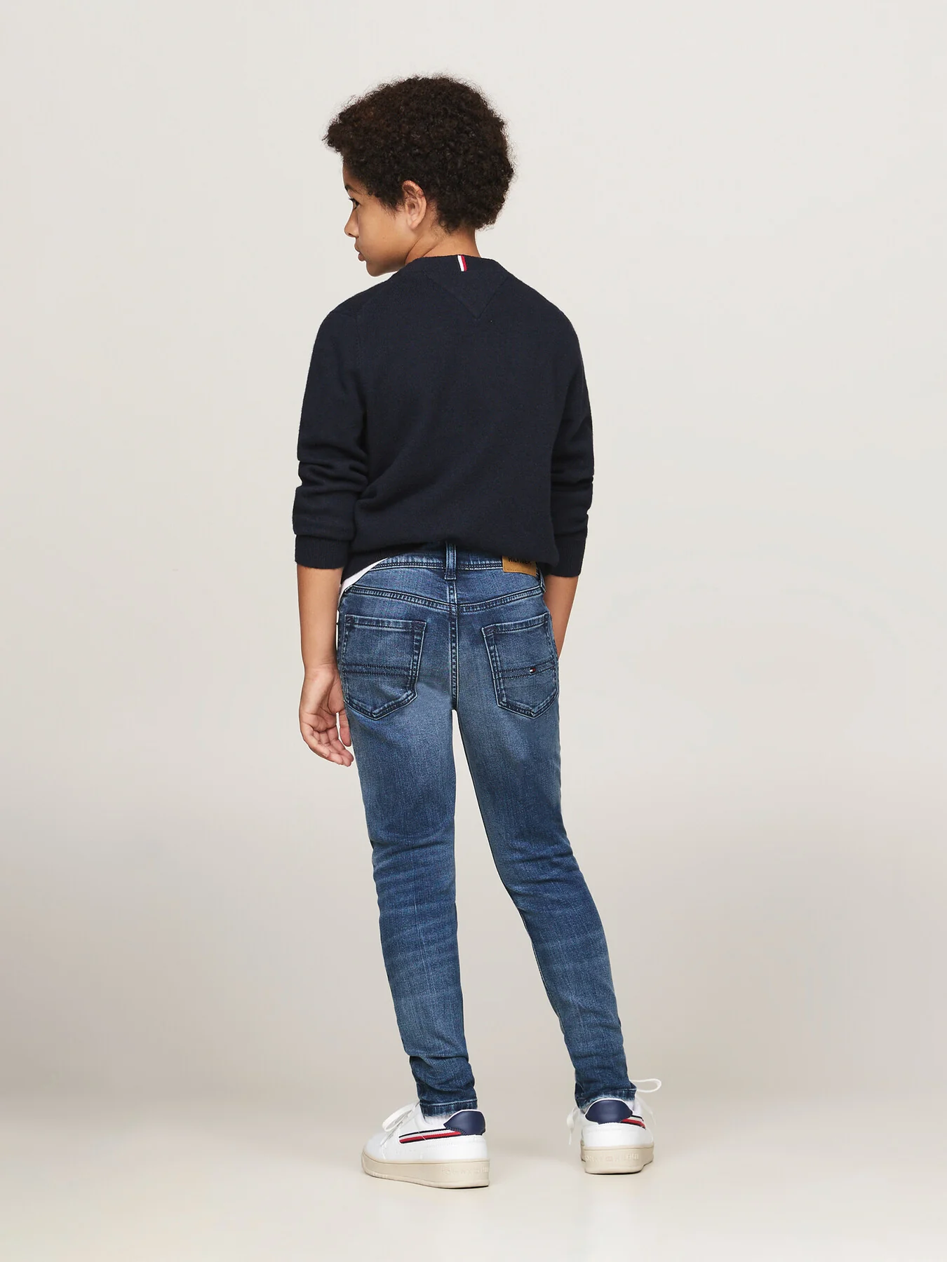 Faded Dark Wash Slim Jeans - Image 3