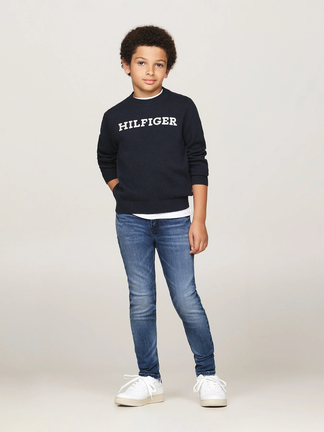 Faded Dark Wash Slim Jeans - Image 5