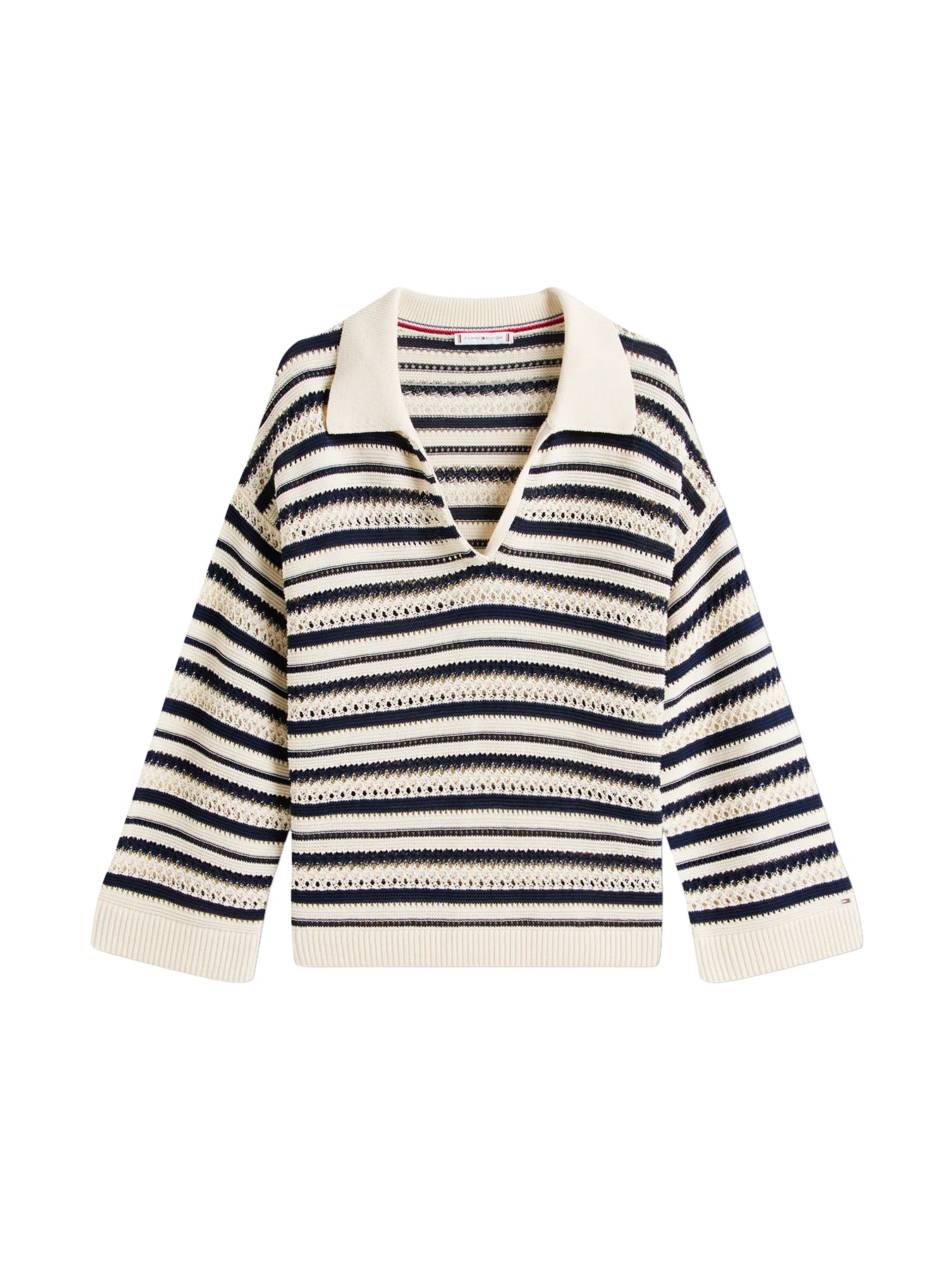 Crochet Oversized Polo Jumper