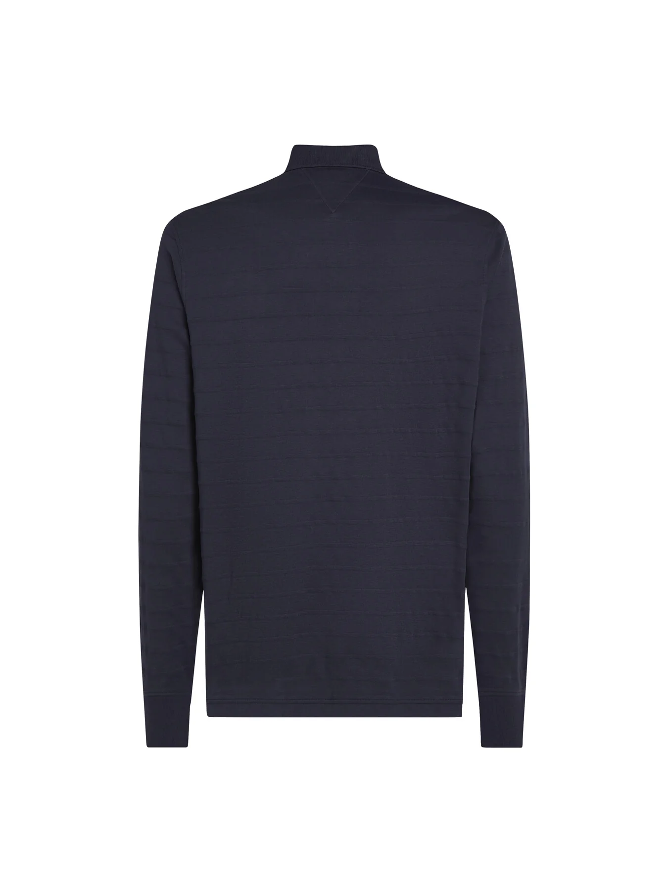 Regular Fit Jacquard Stripe Long Sleeve Polo - Image 6