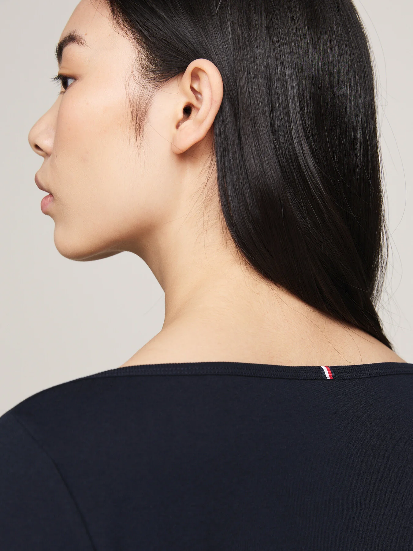 Boat Neck Slim T-Shirt Desert Sky - Image 3