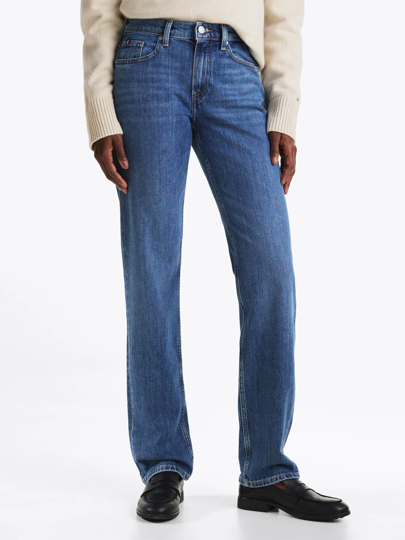 Mid Rise Classic Straight Jeans - Image 2