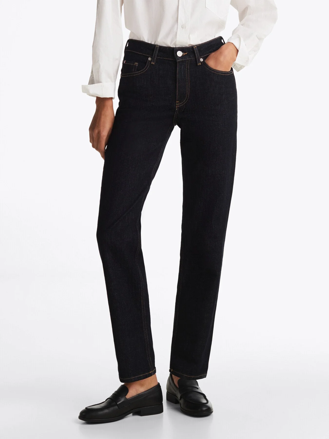 Mid Rise Classic Straight Jeans - Image 2