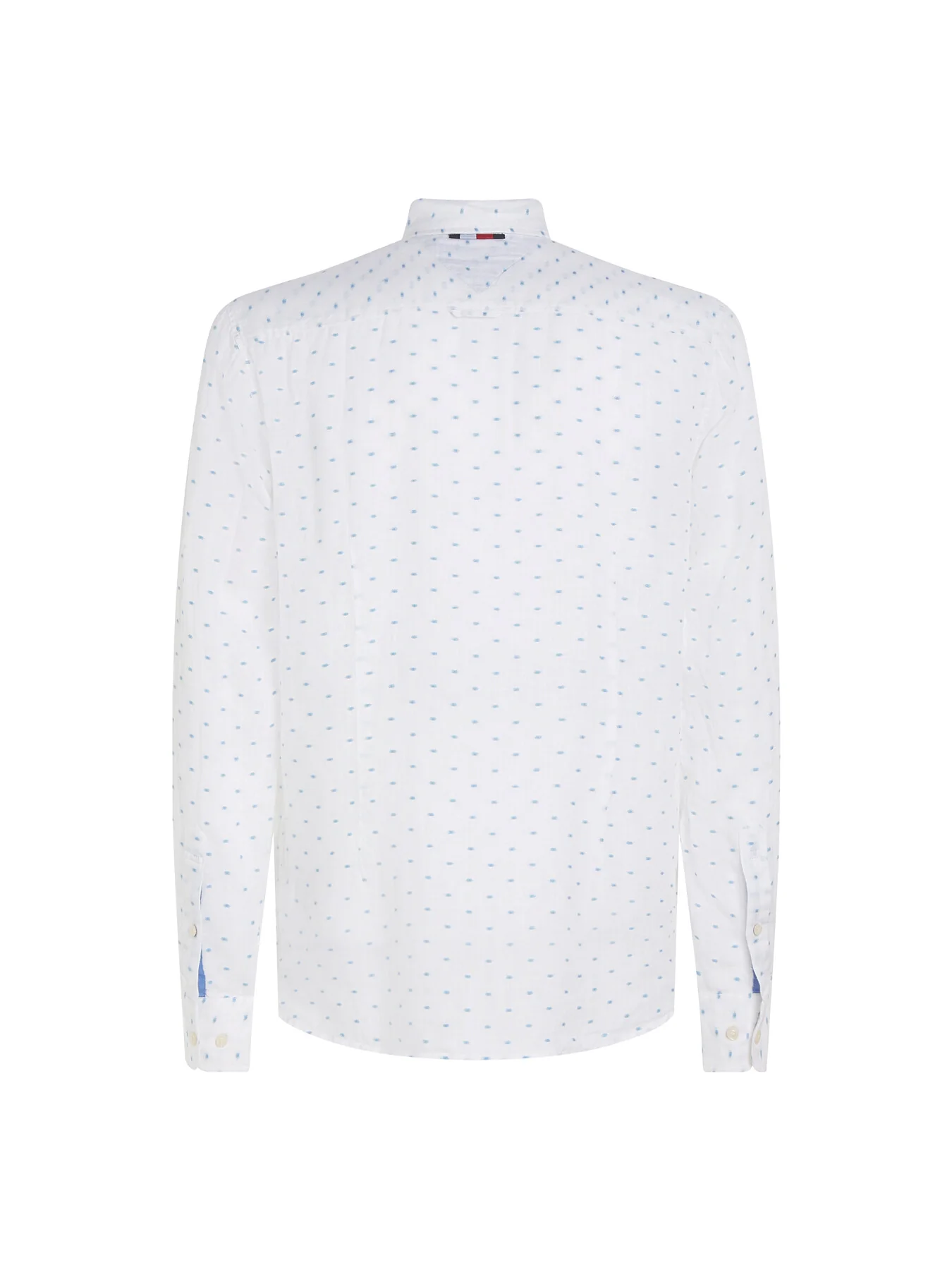 Linen Flag Embroidery Slim Fit Shi - Image 5