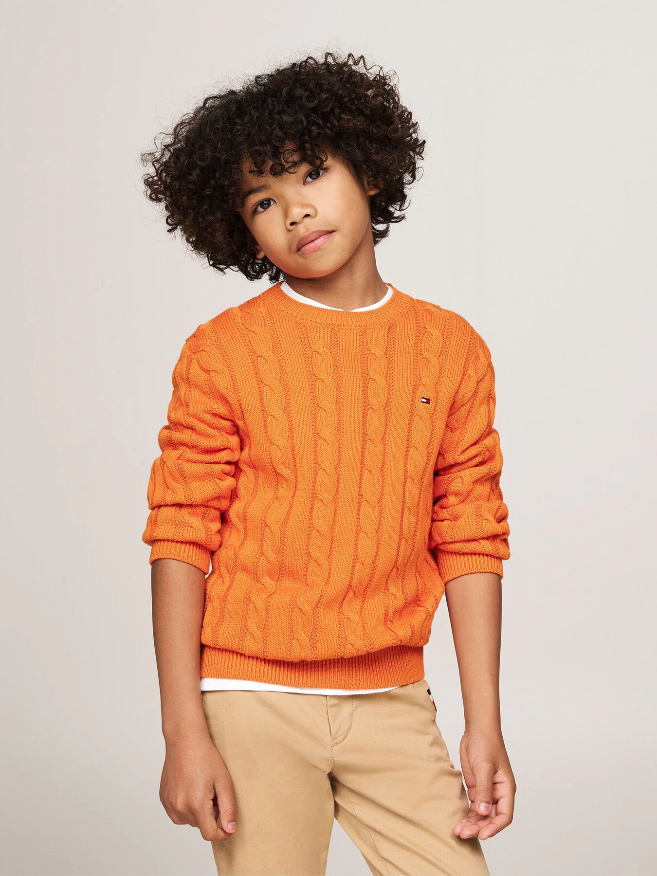Cable Knit Crew Neck Jumper - Image 2