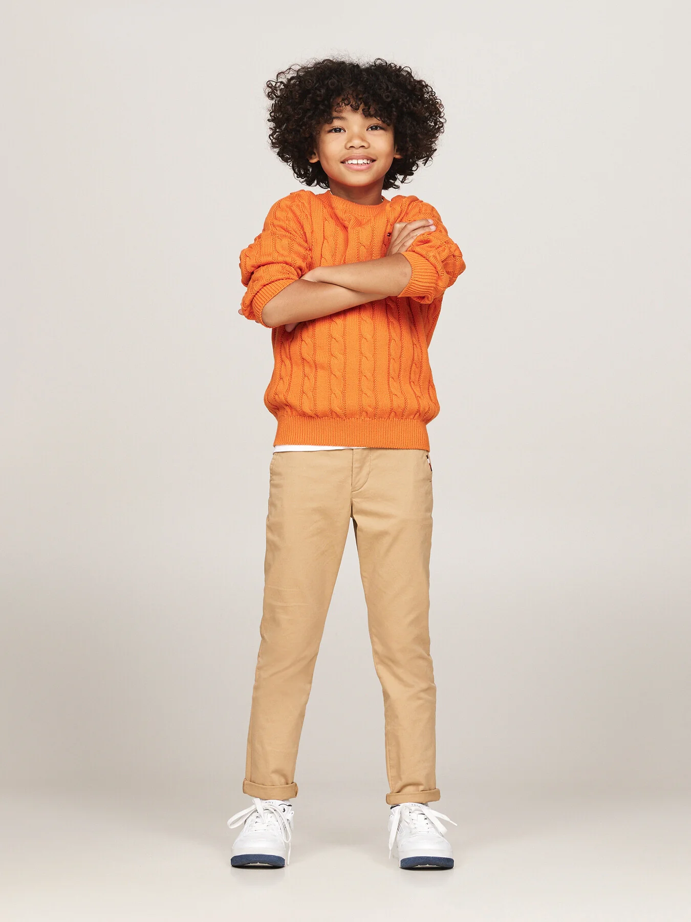 Cable Knit Crew Neck Jumper - Image 3
