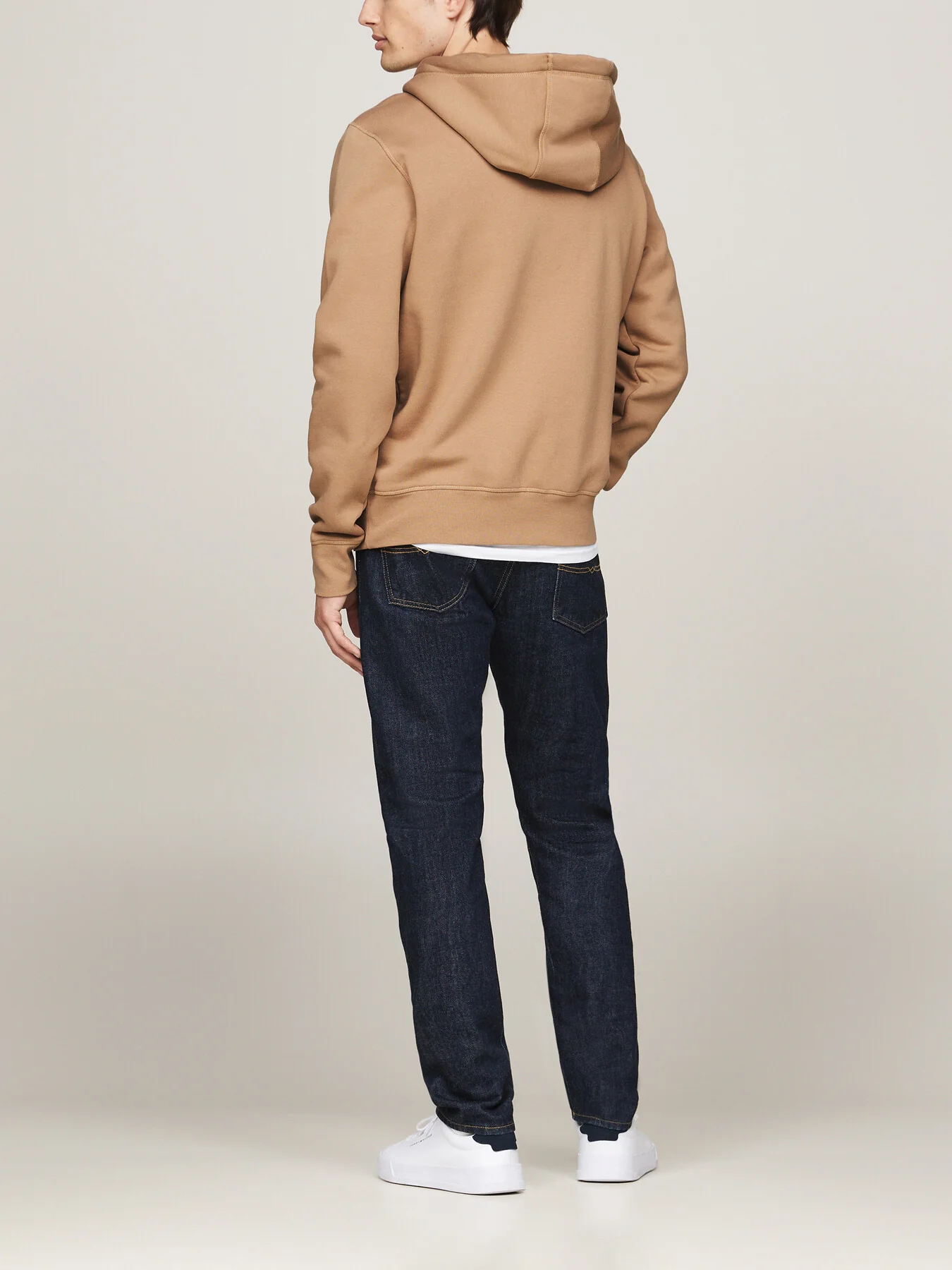 Drawstring Logo Embroidery Hoody - Image 3