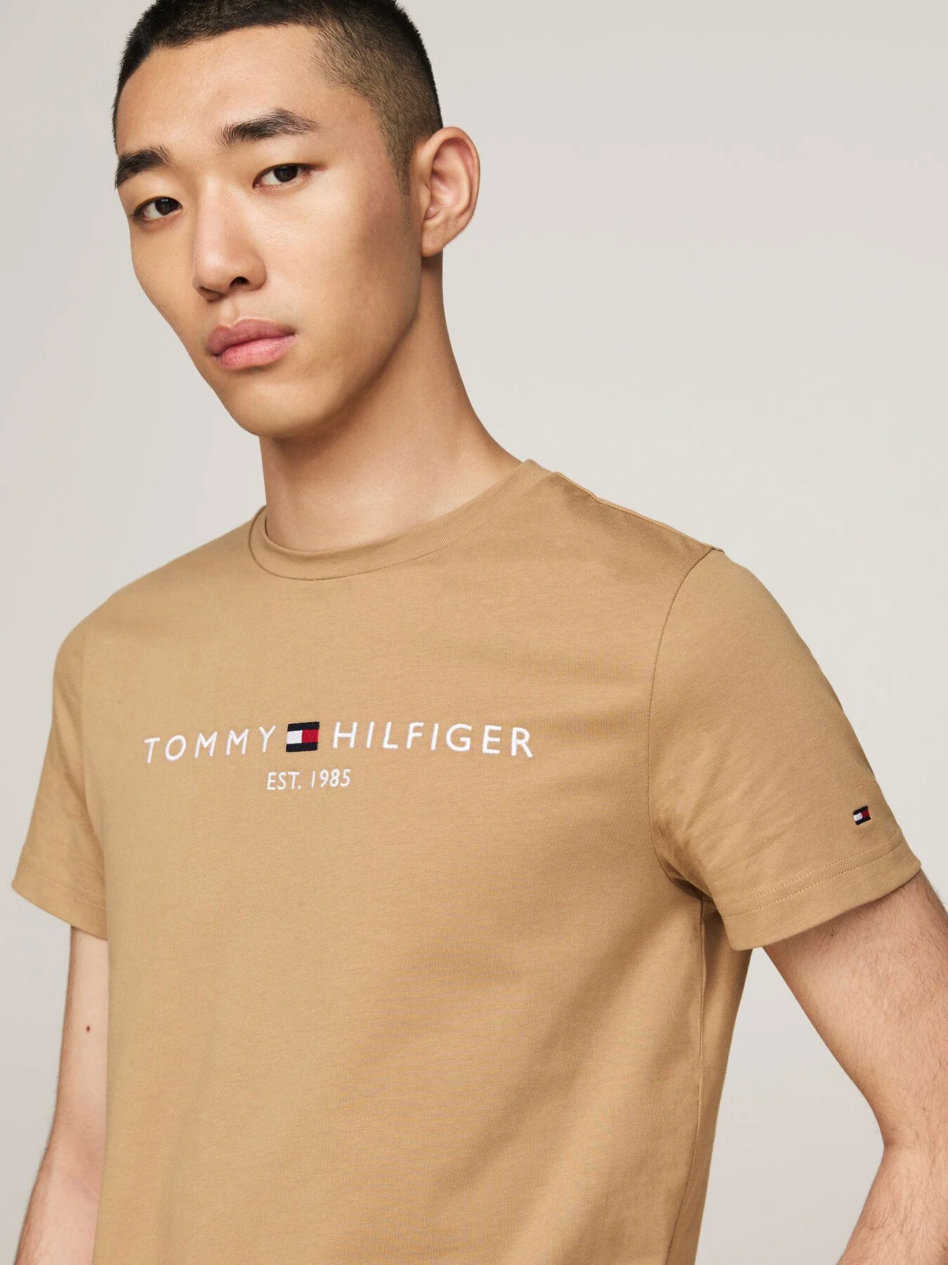 Logo Embroidery Slim T-Shirt - Image 4