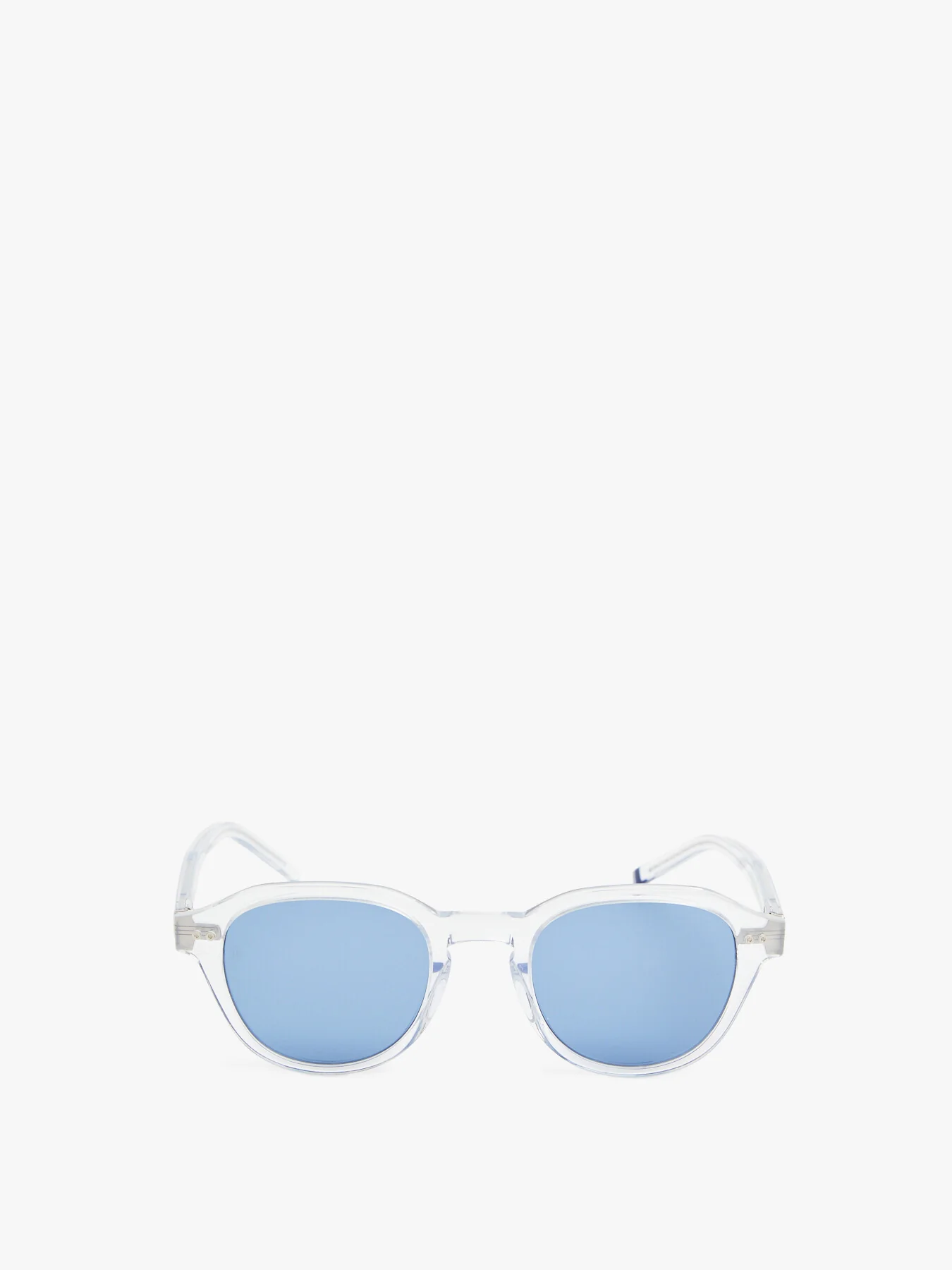 TH 1970S Mens Round Acetate Sunglasses