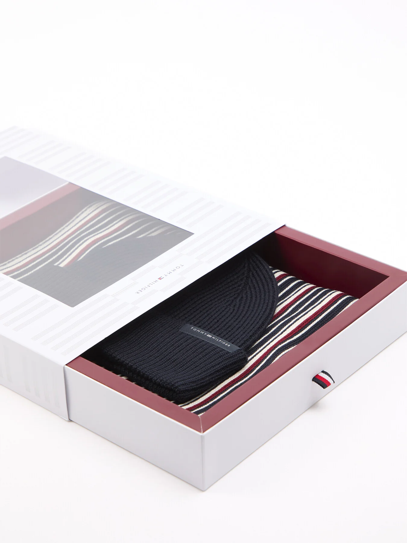 Striped Scarf and Beanie Gift Set - Image 3