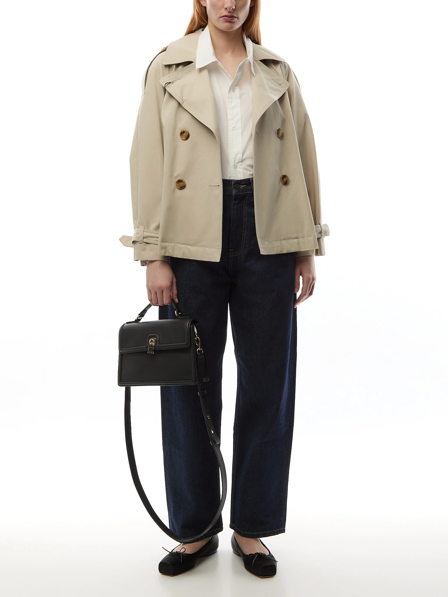 Turn Lock Crossbody Satchel - Image 2