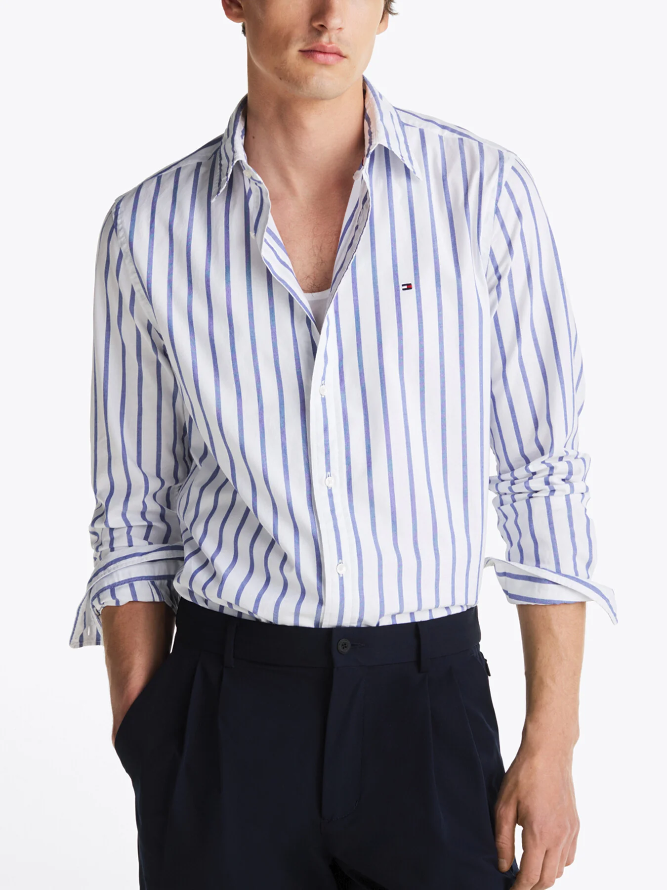 Regular Fit Flex Cotton Poplin Naut - Image 2