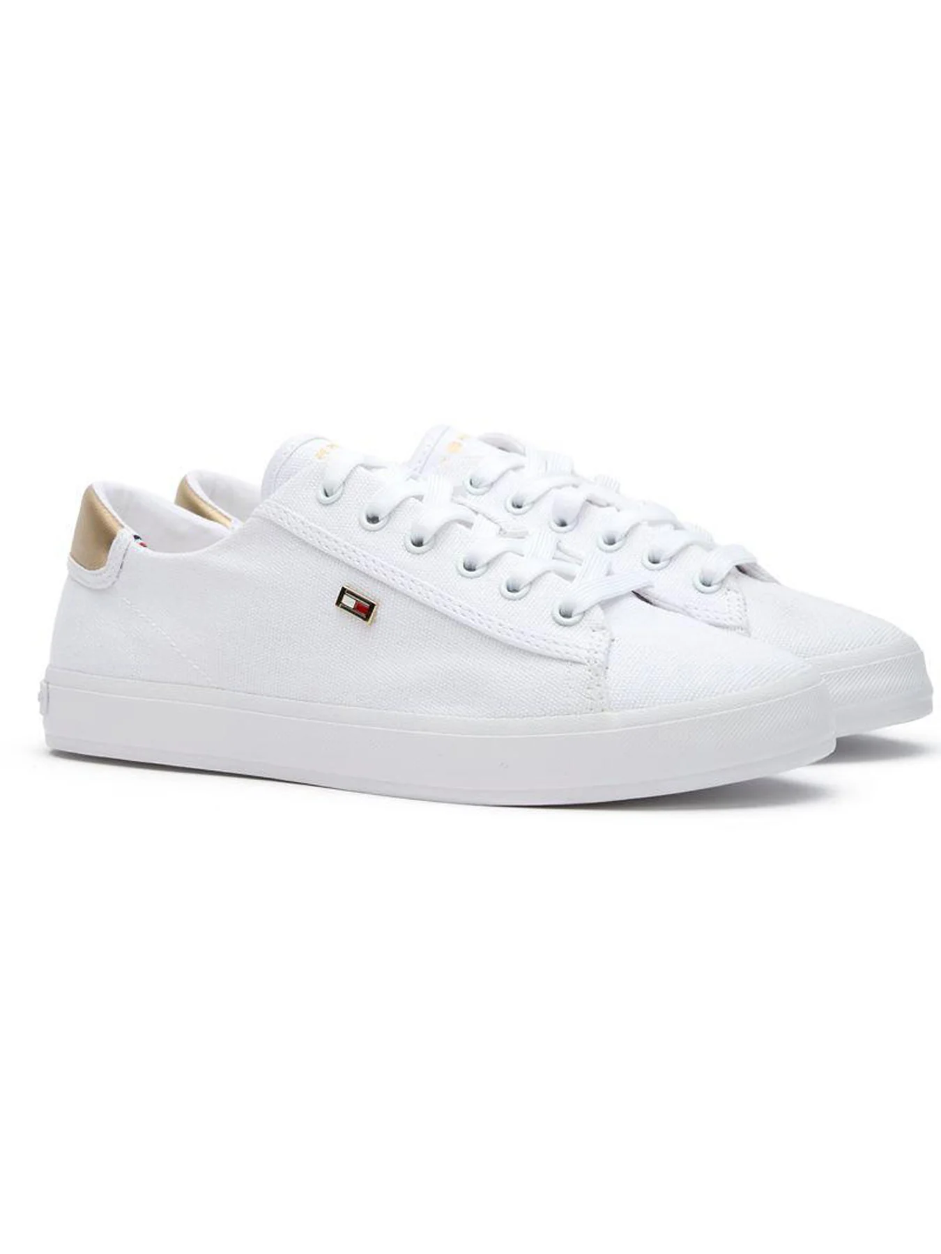 TOMMY HILFIGER Vulc Canvas Lace Up Trainers - Image 2