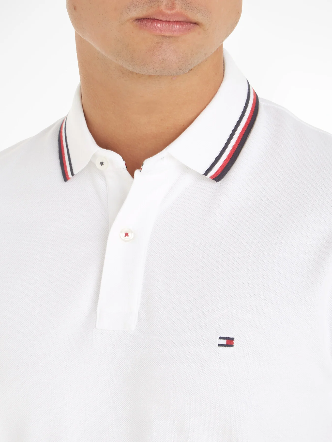 Tommy Tipped Slim Polo Top - Image 3