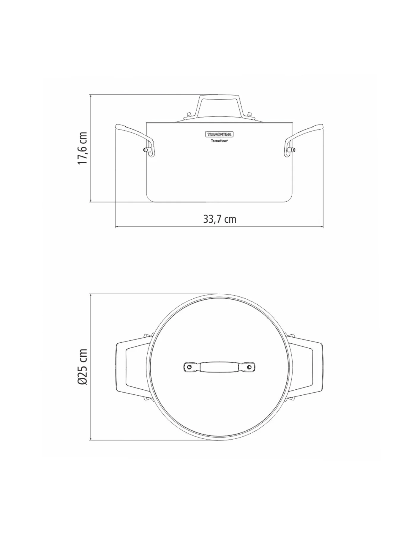 Grano Tri-Ply Stainless Steel Deep Casserole 5.8L - Image 2