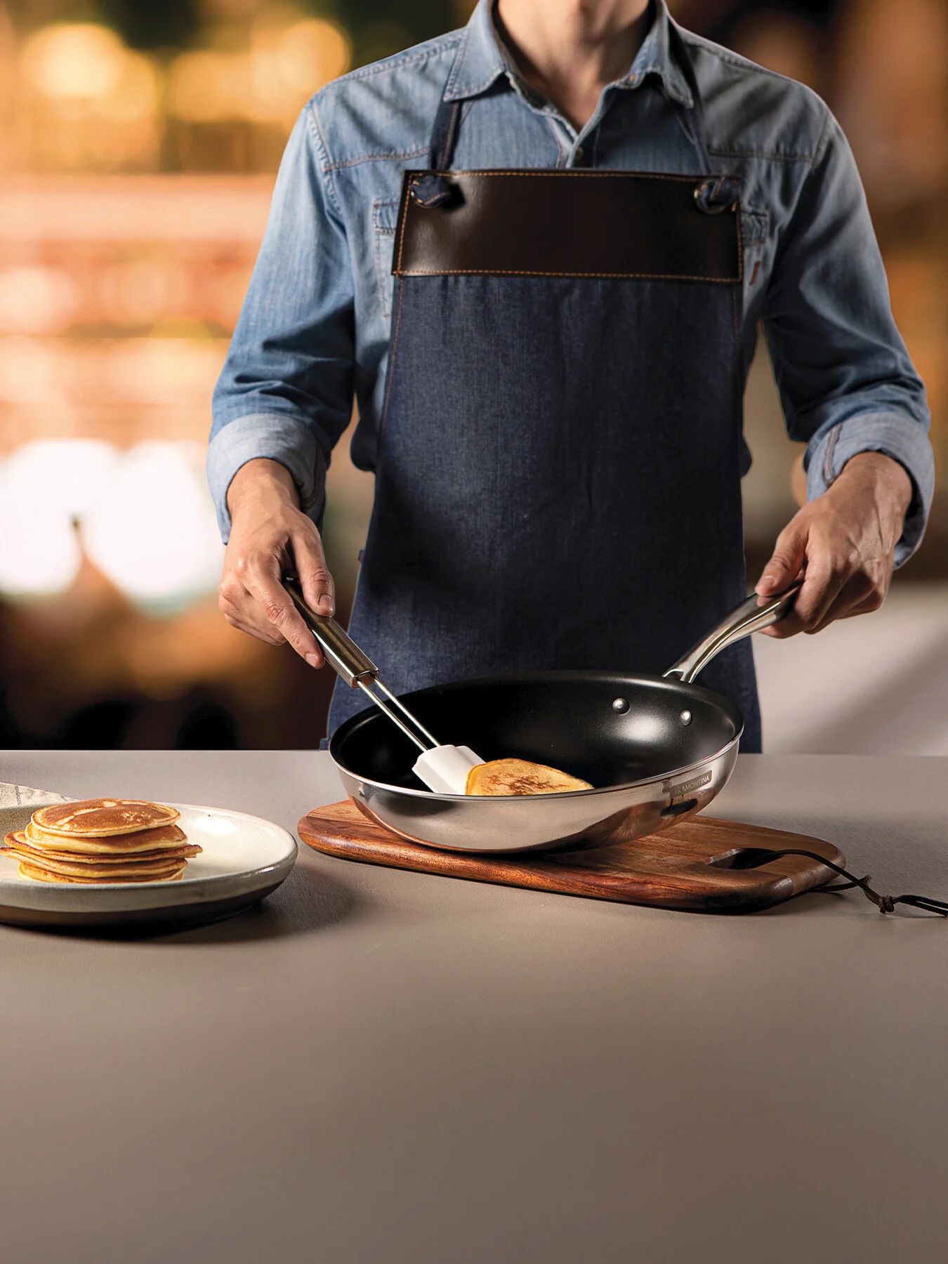 Grano Tri-Ply Stainless Steel Frying Pan Non Stick - Image 5