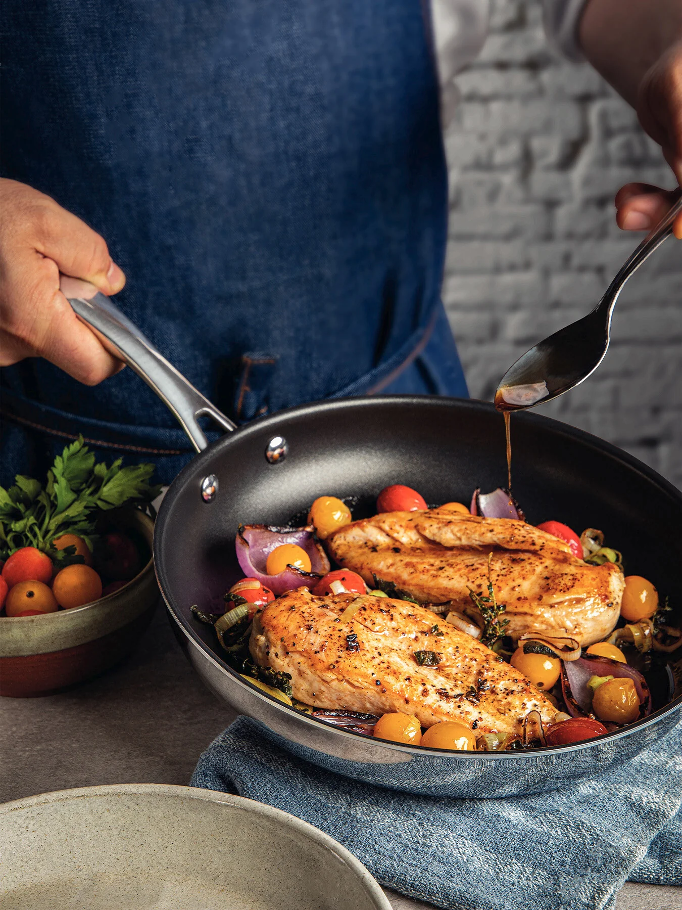 Grano Tri-Ply Stainless Steel Frying Pan Non Stick - Image 6
