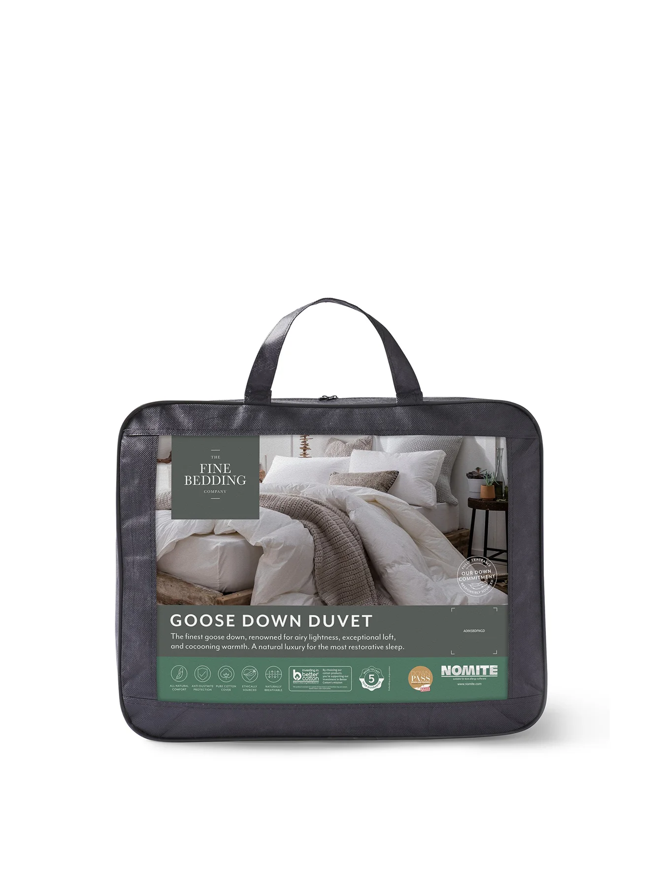 Goose Down Duvet 10.5 Tog White