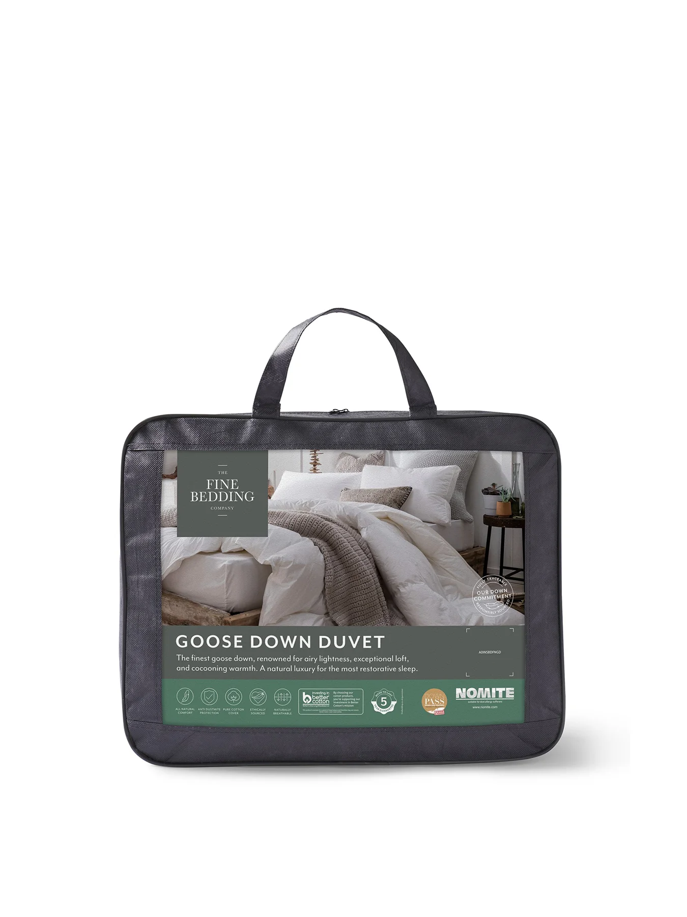 Goose Down Duvet 13.5 Tog White