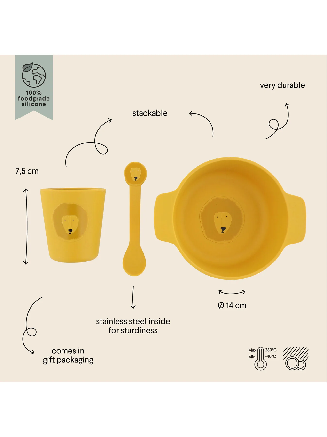 Mr Lion Silicone First Meal Set - Image 3